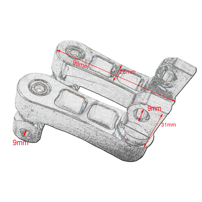 Suport pentru picioare pentru pasager reglabil pentru motociclete Suporturi de autostradă Suport de clemă Suport extensii Suport universal pentru Harley pentru Honda