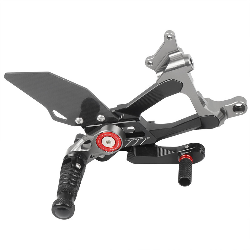 Set de suporturi pentru picioare CNC din fibra de carbon pentru motocicleta Set de suport pentru picioare pentru Ducati PANIGALE V4S V4 V4R V4 Streetfighter V4 2018-2023