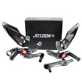 Pentru S1000RR 2015 2016 2017 2018 Fibră de carbon Rearset Reglabil Sujete de picioare din aluminiu Set de curse pentru spate S1000 RR