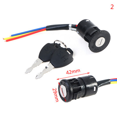 Comutator de aprindere Cheie Blocare putere Bicicletă electrică universală Ciclism Piese portabile pentru ciclism rezistente la praf pentru scuter electric