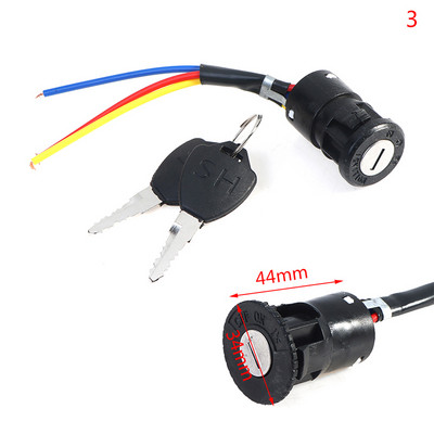 Comutator de aprindere Cheie Blocare putere Bicicletă electrică universală Ciclism Piese portabile pentru ciclism rezistente la praf pentru scuter electric