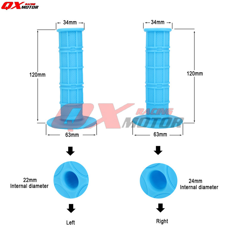 Mootorratta juhtraua käepidemed YAMAHA YZ YZF WR 85 125 250 426 450 250F 450F WR250F WR450F mustuseratta motokrossi käepideme jaoks