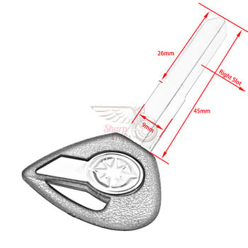Аксесоари за мотоциклети Празен ключ Неизрязано острие за YAMAHA VStar DS400 DS650 Dragstar XV1900 XVS400 XVS650 XVS1300 XVS950 Черен/Червен