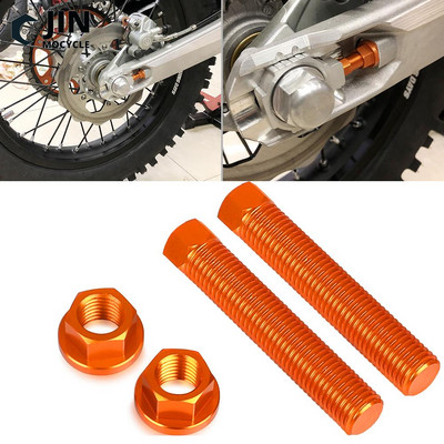 M10 hátsó tengely blokkok láncbeállító csavar csavar a KTM SX SXF EXCF 125 150 250 350 450 530 690 990 1190 SMC SMR Adventure RC8-hoz