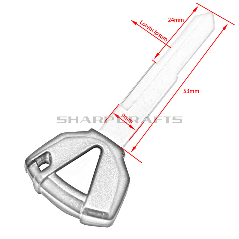 Lamă netăiată pentru cheie pentru motocicletă pentru Kawasaki ZX6R ZX9R ZX10R ZX12R ZX14R ZZR1400 ZRX1200 ZR1200 Ninja ER6N ER6F ER6R KLE650