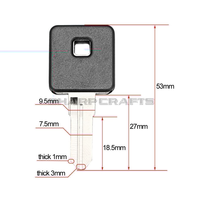 Lamă netăiată de cheie neagră pentru motocicletă pentru Harley Sportster XL883 883C 883N 883L 883R XL1200 1200C 1200R 1200N 1200L Patruzeci și opt