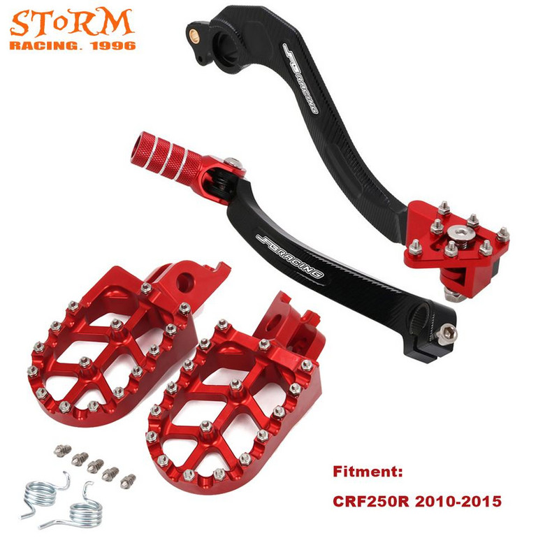 За HONDA CR250R CRF150R CRF250R CRF450R CRF450RX CRF450X 2001-2009 2010-2020 Ново стъпало Подложка за крака Спирачни педали Лост за превключване