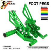 Suport pentru picioare din spate reglabil pentru motociclete Suport pentru picioare Pedale pentru Kawasaki ZX-14R ZX14R ZX 14R ABS 2012-2017