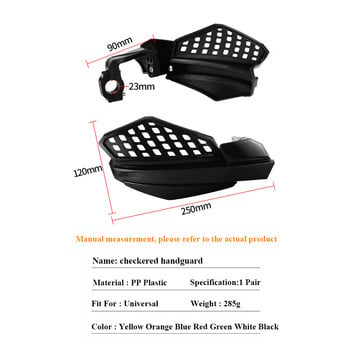 Motocross Handbar Handguard Protector Protection for Dirt Pit Bike ATV Quads μοτοσικλέτας με 22mm Hand Guards Enduro