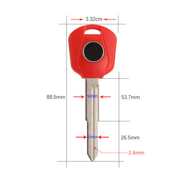 WhatsKey Ключове за мотоциклети Празен ключ Неизрязан за Honda CBR600RR CBR900RR CBR929RR CBR954RR CBR1000RR VTR1000 CBR CB400VTEC БЕЗ чип