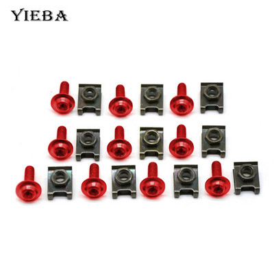 10 komada CNC motocikla Aluminij 6 mm Vijci oplate Spire Brzina Stezaljke Vijci Opružne matice Za RC 390 125 125 SX 125 EXC