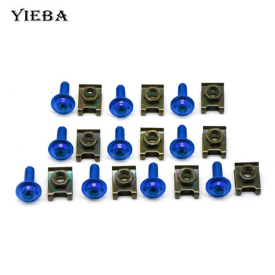 10 komada CNC motocikla Aluminij 6 mm Vijci oplate Spire Brzina Stezaljke Vijci Opružne matice Za RC 390 125 125 SX 125 EXC