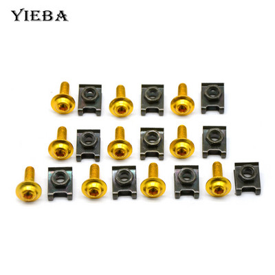 10 komada CNC motocikla Aluminij 6 mm Vijci oplate Spire Brzina Stezaljke Vijci Opružne matice Za RC 390 125 125 SX 125 EXC