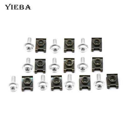 10 komada CNC motocikla Aluminij 6 mm Vijci oplate Spire Brzina Stezaljke Vijci Opružne matice Za RC 390 125 125 SX 125 EXC