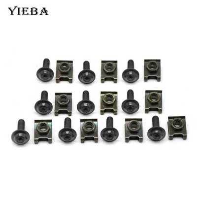 10 komada CNC motocikla Aluminij 6 mm Vijci oplate Spire Brzina Stezaljke Vijci Opružne matice Za RC 390 125 125 SX 125 EXC