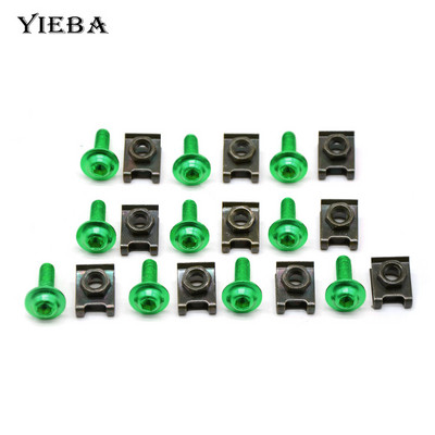 10 komada CNC motocikla Aluminij 6 mm Vijci oplate Spire Brzina Stezaljke Vijci Opružne matice Za RC 390 125 125 SX 125 EXC