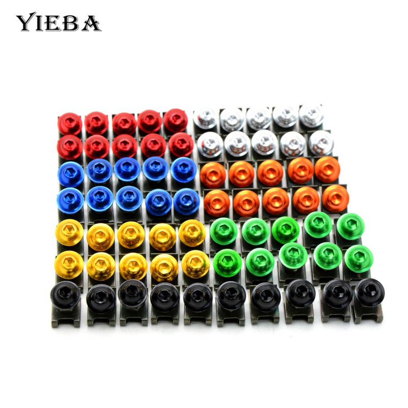 10 komada CNC motocikla Aluminij 6 mm Vijci oplate Spire Brzina Stezaljke Vijci Opružne matice Za RC 390 125 125 SX 125 EXC