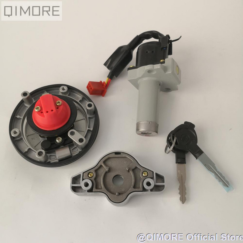 Set de blocare/comutator de aprindere Blocare si capac rezervor de combustibil pentru motocicleta Keeway RKV125 150 200 Benelli VLM VLC Stels Flame 200