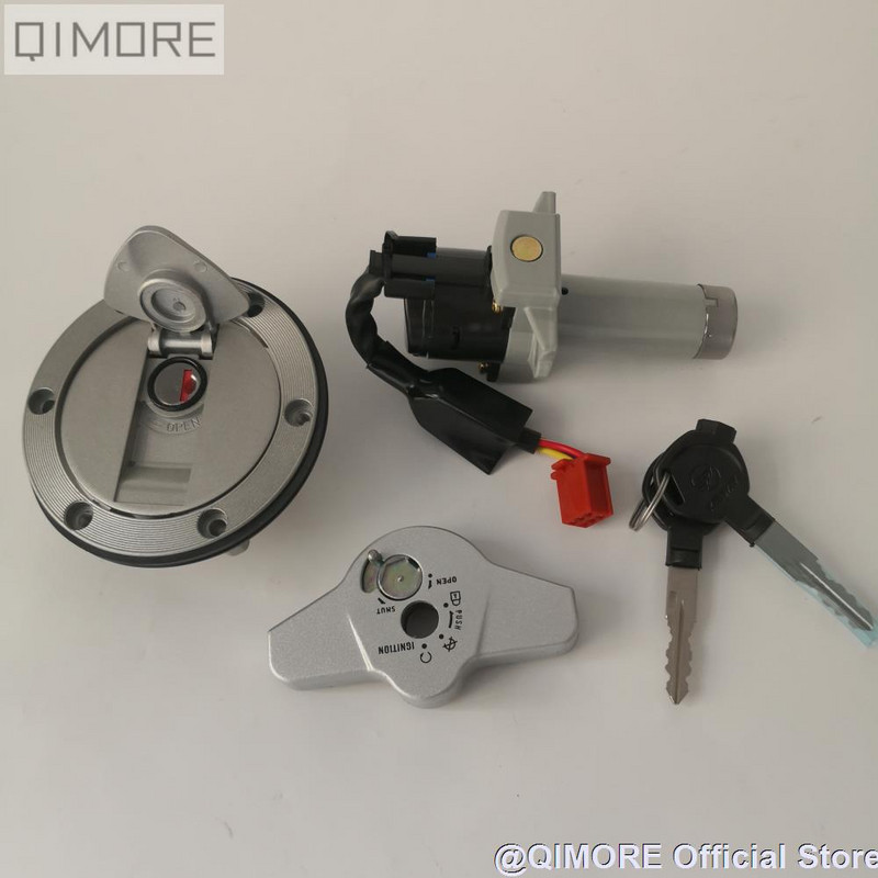 Set de blocare/comutator de aprindere Blocare si capac rezervor de combustibil pentru motocicleta Keeway RKV125 150 200 Benelli VLM VLC Stels Flame 200