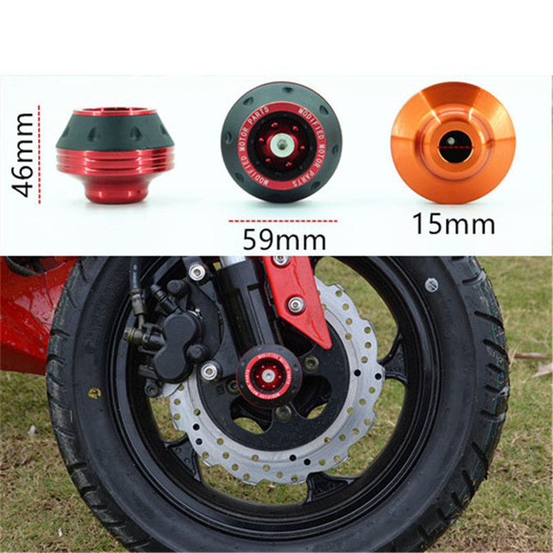 moto zaštita motocikl podloga za sudar za kawasaki motocikl zaštita zaštita od pada CNC aluminijske legure podloge za kotače skutera