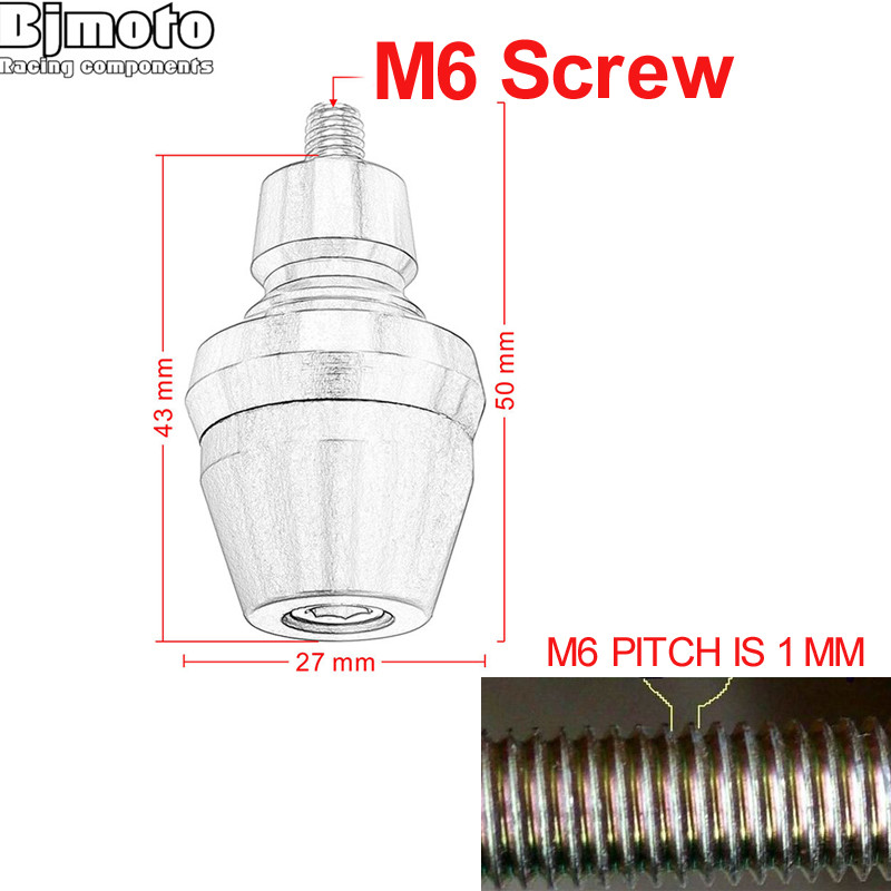 Glisoare pentru cadru de motocicletă BJMOTO Cu șurub Capac pentru protecția împotriva căderii pentru motociclete Yamaha Honda Kawasaki Suzuki