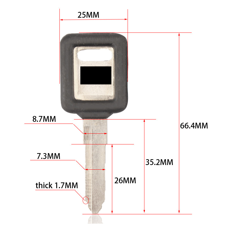 Cheie de înlocuire pentru motocicletă nouă, netăiată, pentru KAWASAKI kdx klx ZZR250 ZZR400 ZXR250 ZXR400 ZRX750 ZRX400 ZXR750