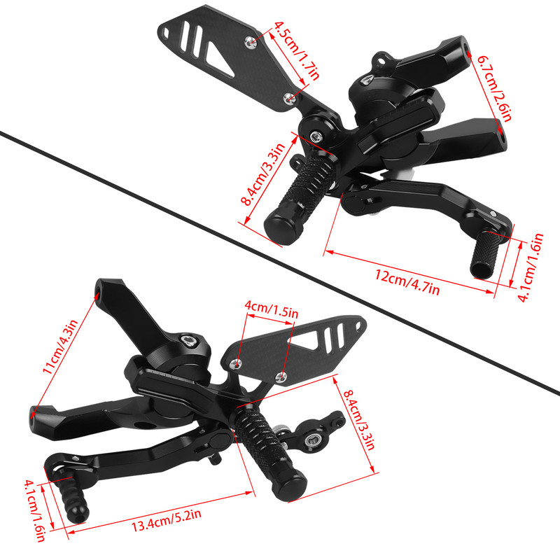 Suport pentru picioare Suport pentru picioare Pedală Set spate Suport pentru picioare Suport pentru picioare Accesorii pentru DUCATI Panigale V2 V2R V2S 2020-2023 2022