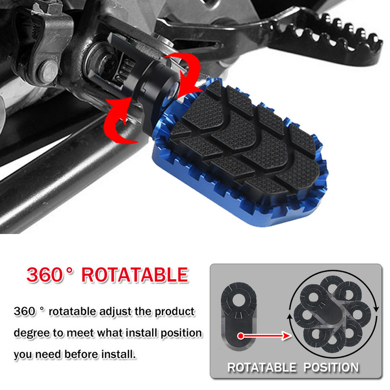 Suport pentru picioare din aluminiu lat pentru picioare Suport pentru picioare pentru motociclete pentru BMW R1200GSA R 1200 GS OC ADV GS R1200 Adventure 2005-2013