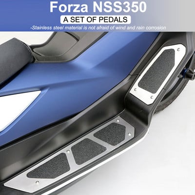 За Honda Forza 350 NSS 350 NSS350 Forza350 Нови аксесоари за мотоциклети Поставка за крака Подложка за крака Стъпка Подложка за крака Плоча за педали Колчета за крака