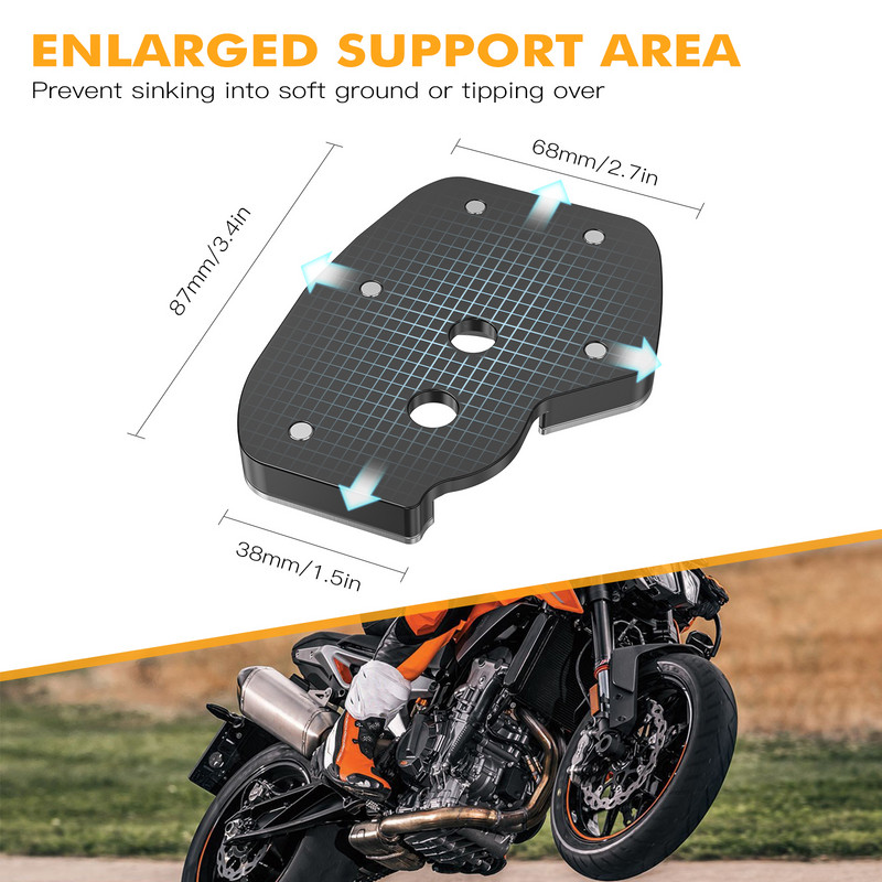 NICECNC Extensor de mărire a suportului pentru picioare pentru Husqvarna Norden 901 2022-2023 701 Enduro Supermoto 2020-2023 GasGas ES/SM700