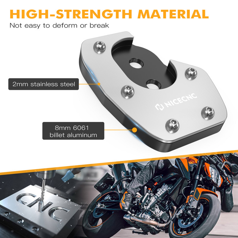 NICECNC Extensor de mărire a suportului pentru picioare pentru Husqvarna Norden 901 2022-2023 701 Enduro Supermoto 2020-2023 GasGas ES/SM700