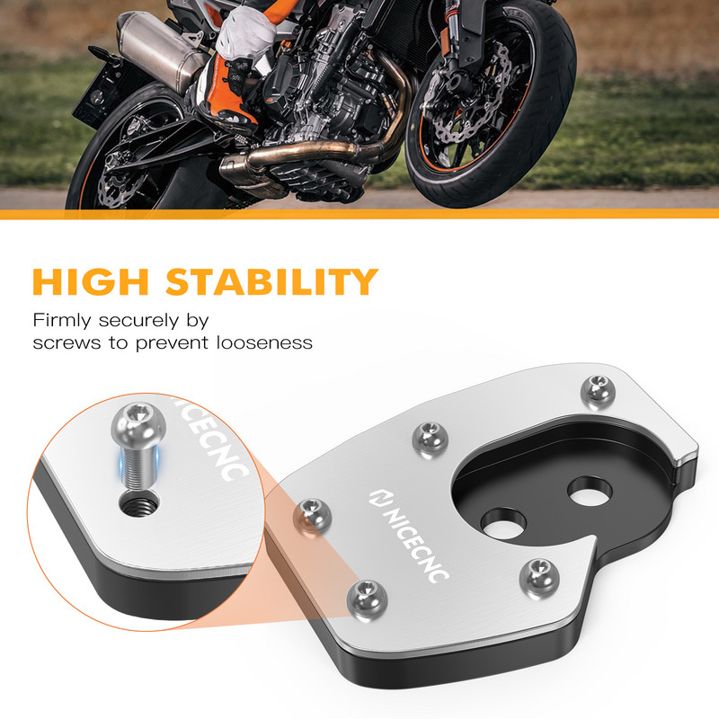 NICECNC Extensor de mărire a suportului pentru picioare pentru Husqvarna Norden 901 2022-2023 701 Enduro Supermoto 2020-2023 GasGas ES/SM700