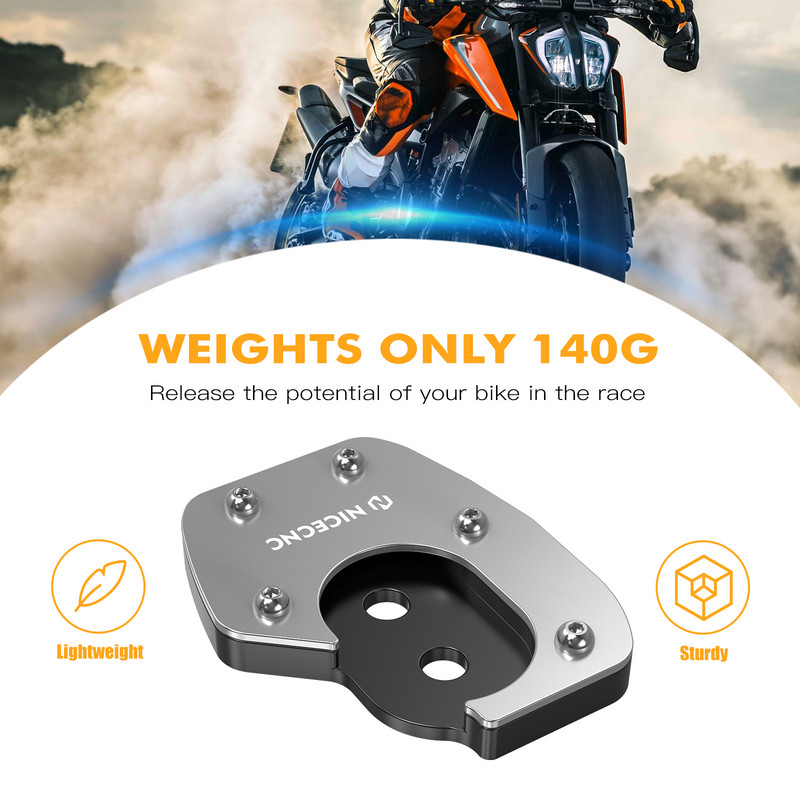 NICECNC Extensor de mărire a suportului pentru picioare pentru Husqvarna Norden 901 2022-2023 701 Enduro Supermoto 2020-2023 GasGas ES/SM700