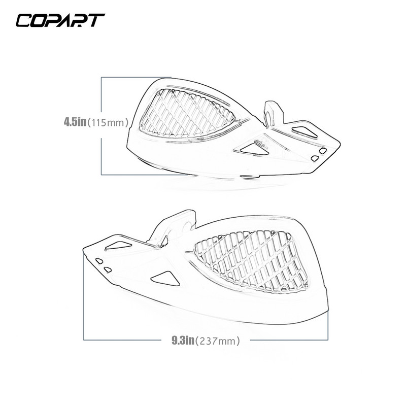 Apărător de mână pentru ghidon de motocicletă Protector de mână pentru Kawasaki Suzuki Honda Yamaha BMW SX EXC XCW SMR Moto Dirt Bike ATVS
