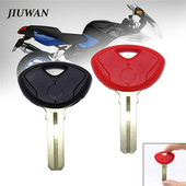 JIUWAN Motocicletă roșu/negru, lamă netăiată, cheie goală potrivită pentru BMW F650 F800 S1000RR R1200 K1200 K1300