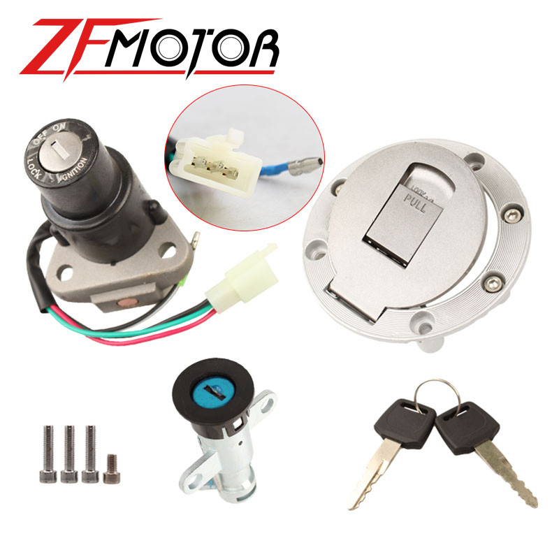 Comutator de aprindere pentru motocicletă, cheie de blocare a scaunului, set de capace pentru combustibil pentru YAMAHA TZR125 TZM150 TZR150 TDM850 TZR TZM TDM 125 150 850