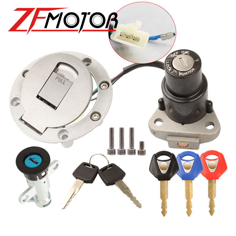 Comutator de aprindere pentru motocicletă, cheie de blocare a scaunului, set de capace pentru combustibil pentru YAMAHA TZR125 TZM150 TZR150 TDM850 TZR TZM TDM 125 150 850