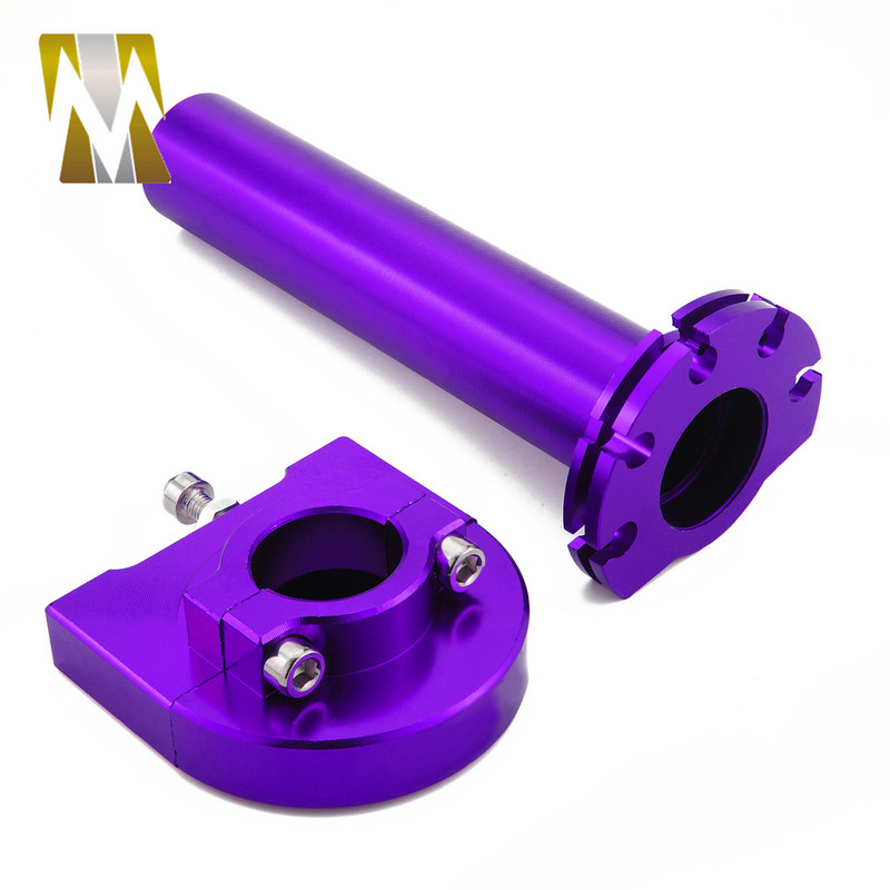 Mâner de accelerație pe gaz Universal 7/8 "22mm Mâner de accelerație pentru motocicletă Mâner de accelerație Asistență Twist CNC Aluminiu pentru Yamaha