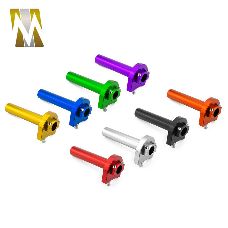 Mâner de accelerație pe gaz Universal 7/8 "22mm Mâner de accelerație pentru motocicletă Mâner de accelerație Asistență Twist CNC Aluminiu pentru Yamaha