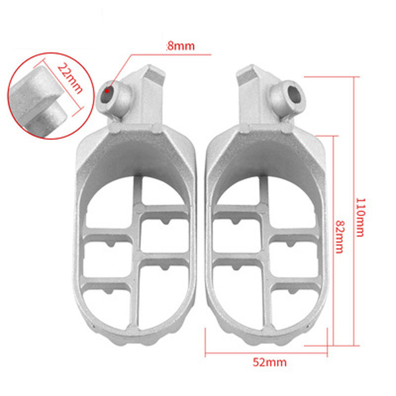 Pedale pentru picioare Adeeing pentru Yamaha TW200 PW50 PW80 Pit Dirt Bike SSR SDG Suporturi pentru picioare Set de cuie pentru picioare pentru Honda XR 50 XR70 Pitr30