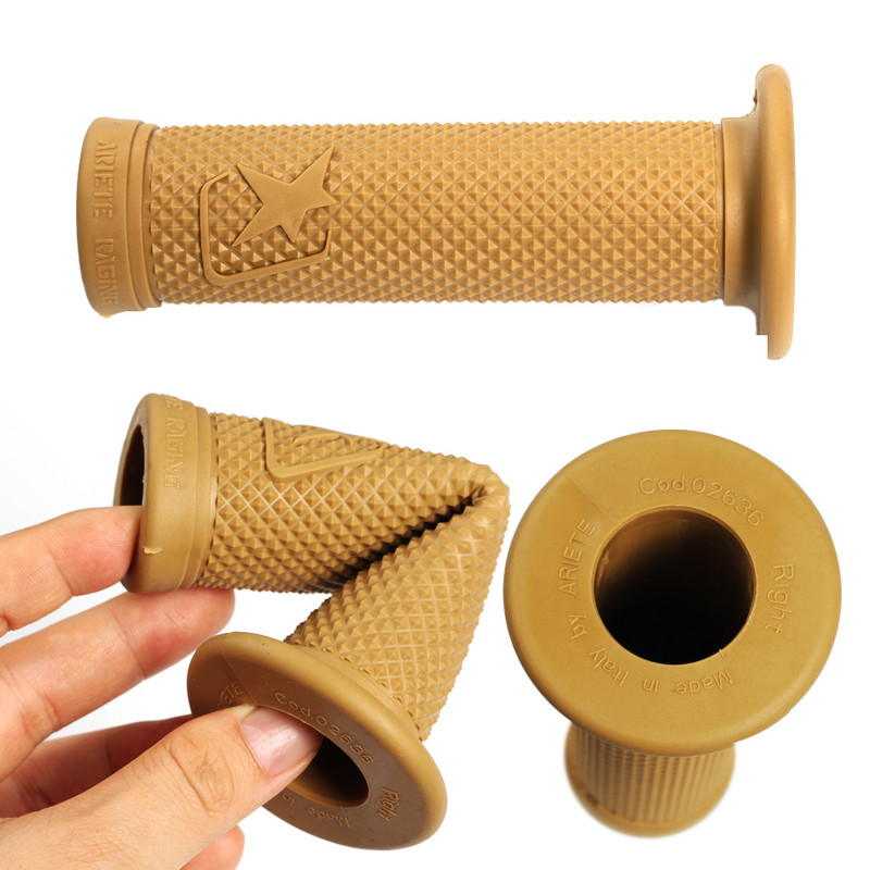 mâner moto retro piese scuter clasice vintage 7/8" 22mm bară de mâner de motocicletă pentru ghidon de motocicletă din cauciuc cafe racer