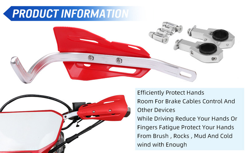 Apărătoare de mână pentru ghidon Motocicletă 22MM 28MM Apărători de mâini Protector de mâner pentru Yamaha YZ YZF WRF YZ250 YZ250F WR250 WR250F + autocolant