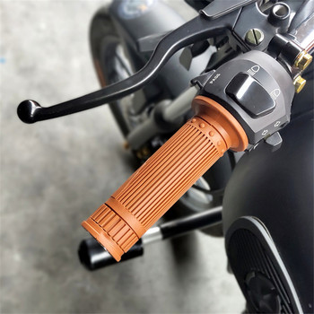 Класическа ръкохватка за мотоциклет Винтидж гумени мото ръкохватки за Yamaha Honda Suzuki Harley Cafe Racer Grip Кормило на мотоциклет