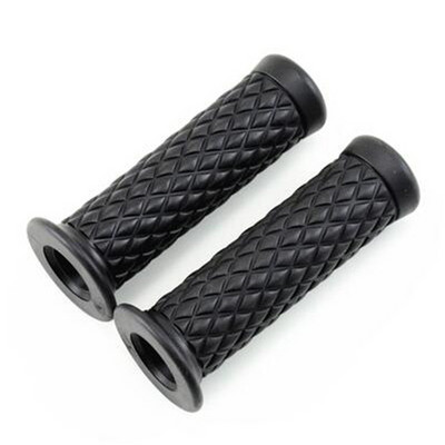 Mâner clasic pentru motocicletă Mâner vintage din cauciuc Moto pentru ghidon de motocicletă Yamaha Honda Suzuki Harley Cafe Racer