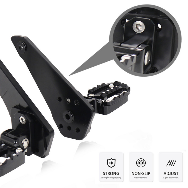 Pentru HONDA XADV X-adv 750 XADV750 2021 Motocicletă din aliaj de aluminiu Suport pentru picioare cu pedală din spate Suport pentru picioare pliabil Suport pentru picioare pentru pasager