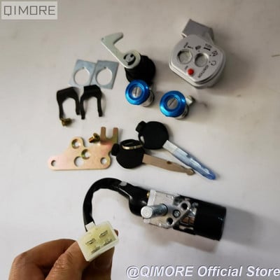 Set de chei/încuietori pentru comutator de aprindere cu 4 fire (Tip II) pentru trotinete chinezești Zoomer Ruckus Style Set de încuietori Icebear Maddog