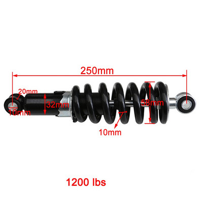 240/250/260/270/290mm Amortizor Motocicletă Protecție Suspensie Amortizor Spate 1200LBS Dirt Bikes nu hidraulice