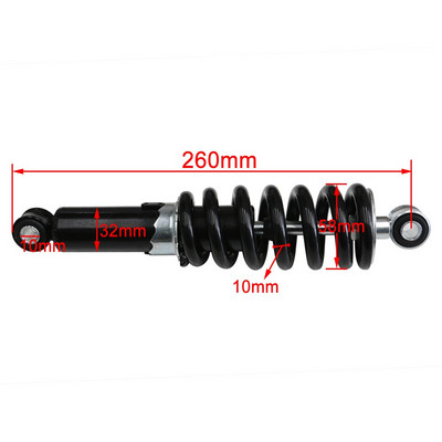 240/250/260/270/290mm Amortizor Motocicletă Protecție Suspensie Amortizor Spate 1200LBS Dirt Bikes nu hidraulice