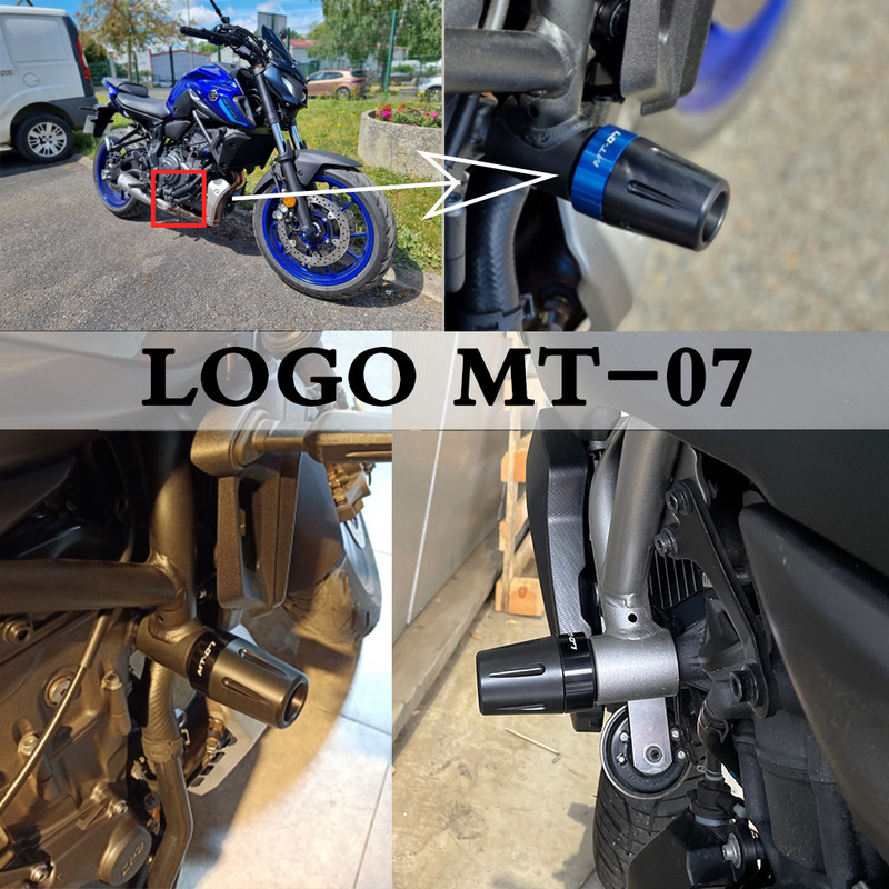 MT 07 Protector de cădere pentru cadru de roată de motocicletă pentru YAMAHA MT07 FZ07 Tracer 700 7 GT Pad de protecție în caz de accident 2X