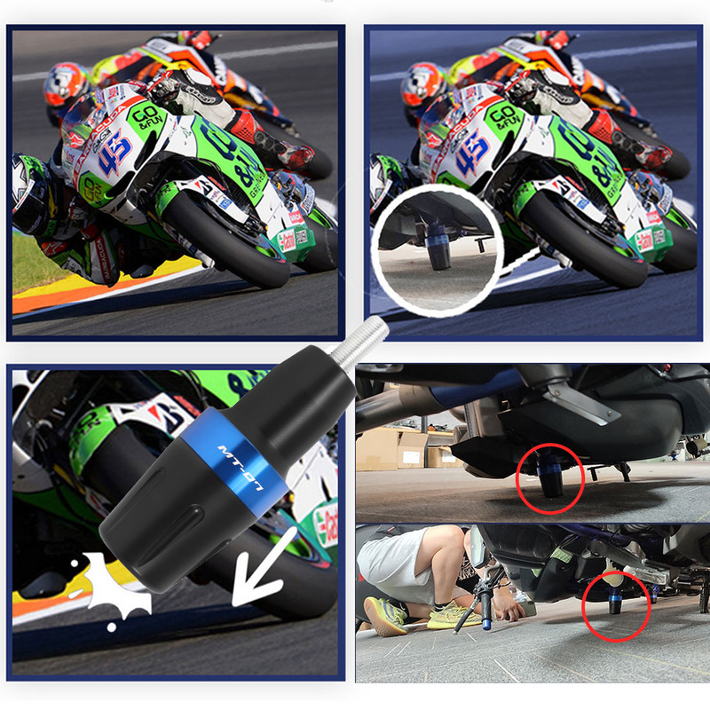 MT 07 Protector de cădere pentru cadru de roată de motocicletă pentru YAMAHA MT07 FZ07 Tracer 700 7 GT Pad de protecție în caz de accident 2X